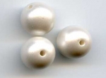 Acrylic Round Bead Matte Ivory 10mm (1 piece)