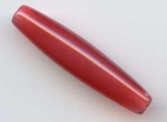 Acrylic Flair Tube Bead Red 30x6mm (1 piece)