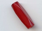 Acrylic Facet Tube Bead Red 22x5mm (1 piece)