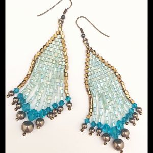 E. Brick Stitch Earrings 22nd of March
