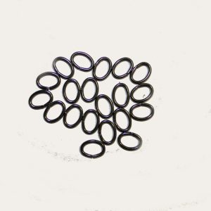 Black Oxide Plated Oval Jump Ring 8x5mm (20 Per Pack)