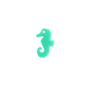 Plexi Acrylic Sea Horse Charm 20x12mm