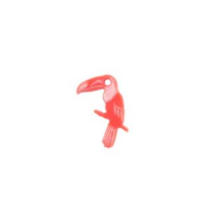 Plexi Acrylic Toucan Pink Charm 20x13mm