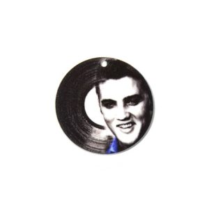 Plexi Acrylic Record Elvis Presley Charm 35mm (x1)