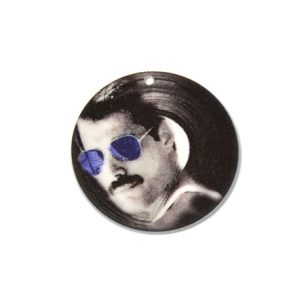 Plexi Acrylic Record Freddie Mercury Charm 40mm (x1)