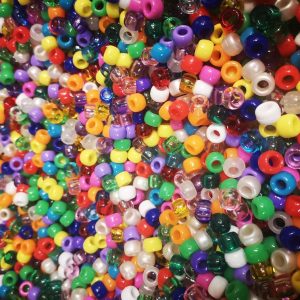 Mix of 100 Pony Beads