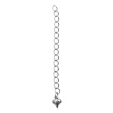 Extension Chain 2.5 Inch Silver Plated (4pcs)