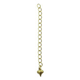 Extension Chain 2.5 Inch Gold Plated (4pcs)