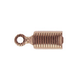 Rose Gold Plated Foldover crimp 8mm (4 per pack)