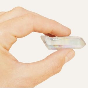 Aura AB Clear Quartz Point