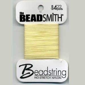 Beadstring Size 4 Cream