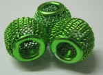 Wire Mesh Beads 10mmx12mm Peridot
