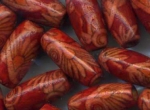 Oval 15mmx7mm Red (Pack of 20)
