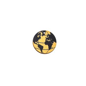 Wooden Globe Pendant Golden 25mm