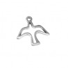 Charm-Bird-18x14mm Silver Plated (1 piece)